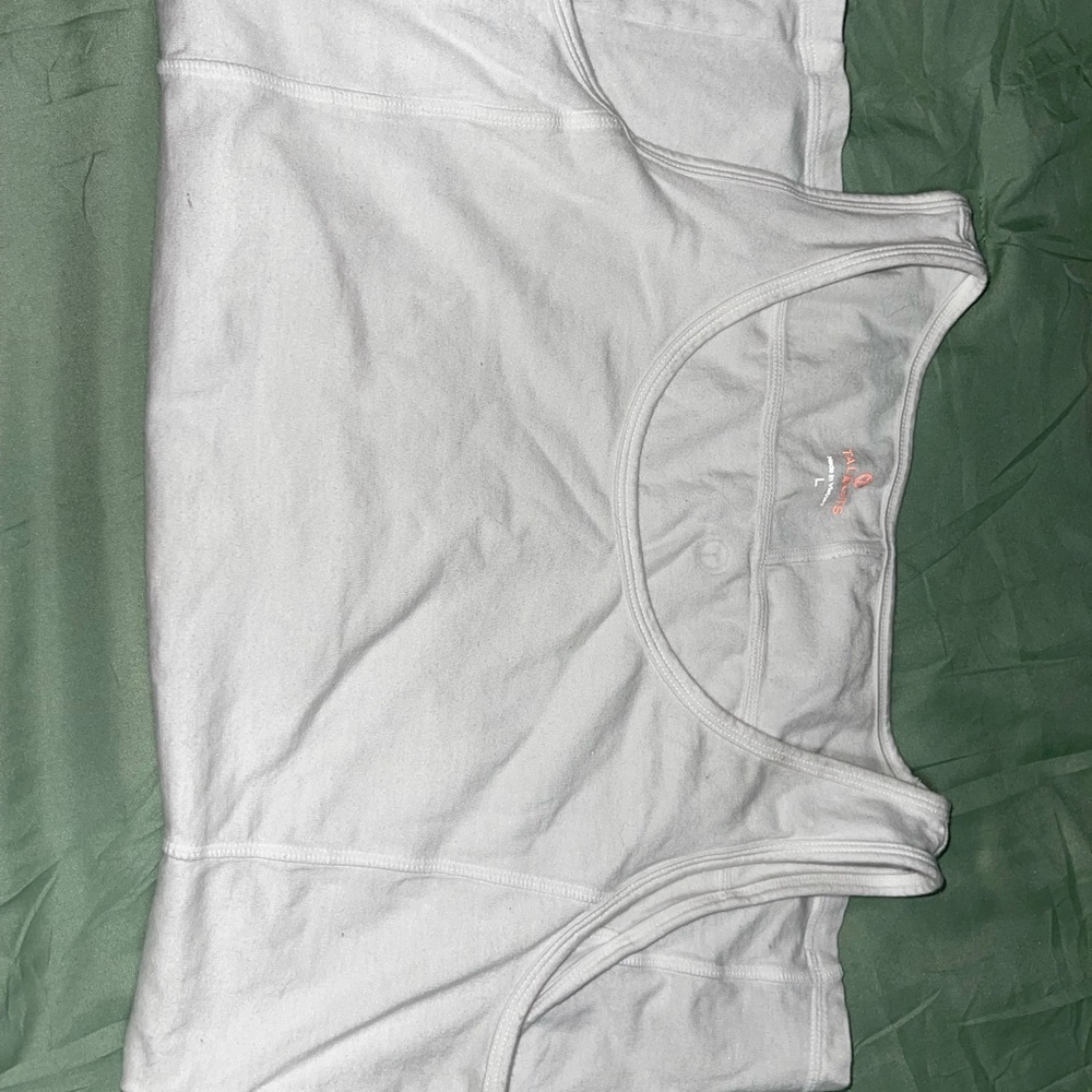 white workout tank